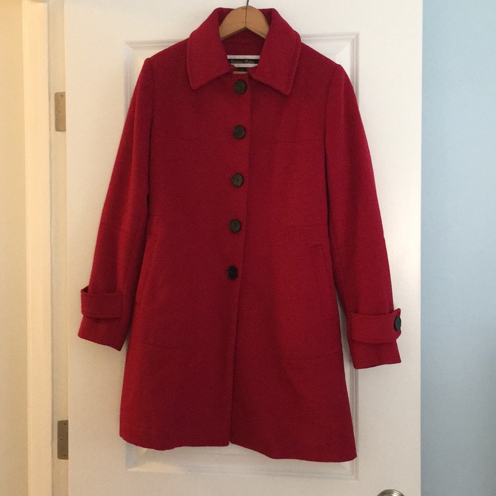 Wool Blend Walking Coat
